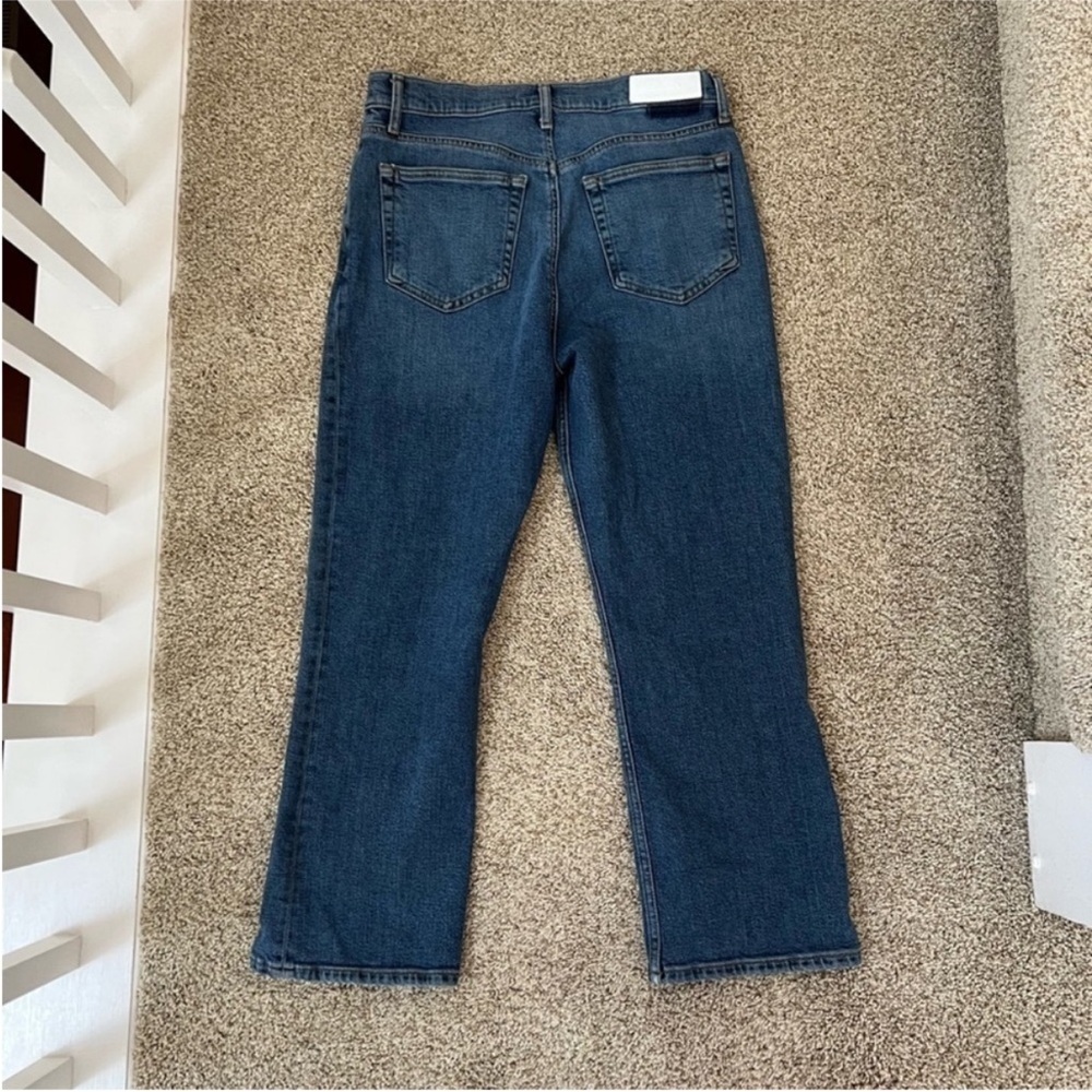 Re/Done 70s Bootcut Crop Denim Jeans Size 29 - Picture 3 of 5